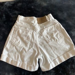 Calvin Klein white high waisted shorts